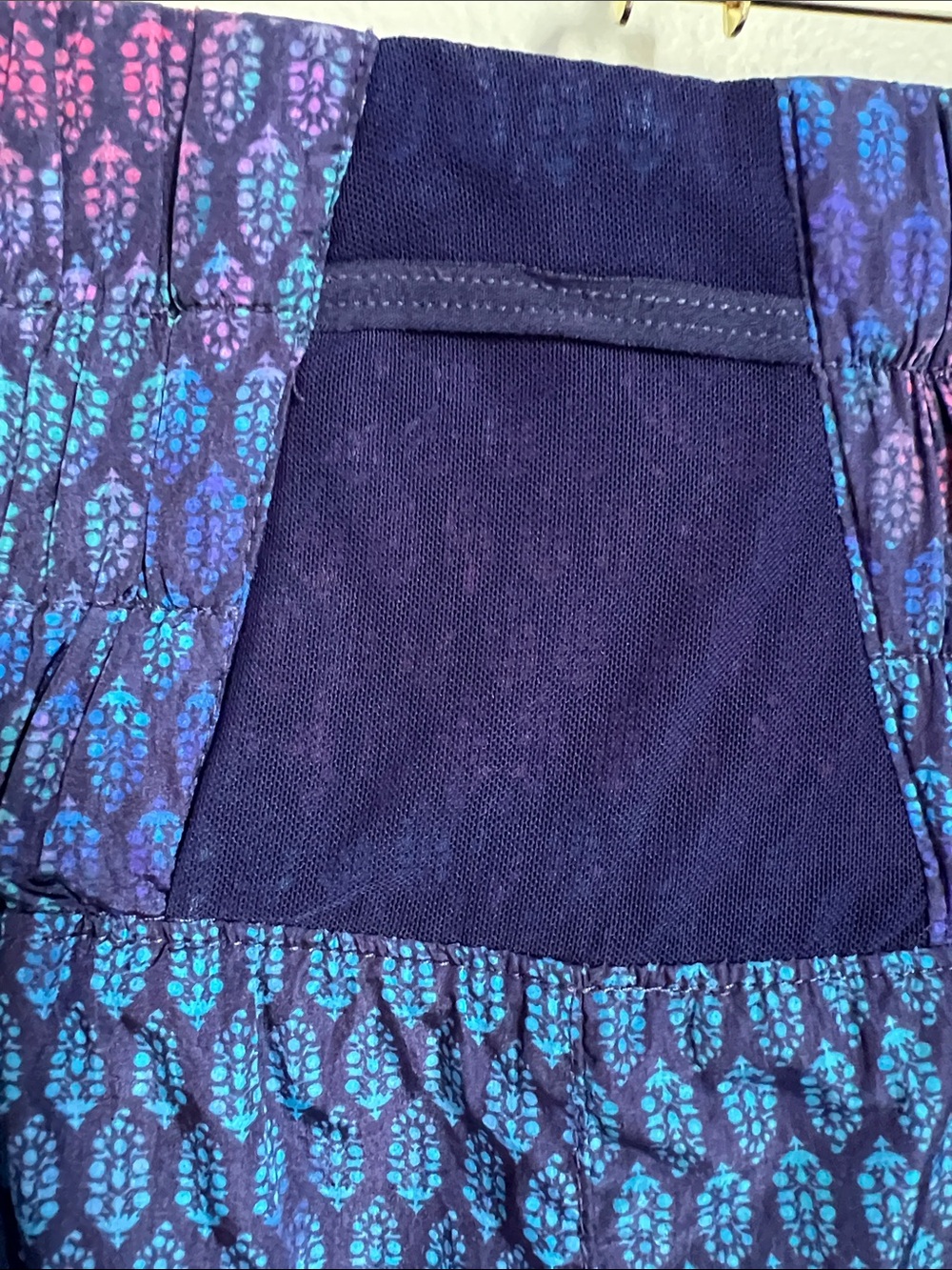 FP Movement by Free People | High-Waist Patterned Shorts in Blue & Purple Size S - Picture 5 of 16